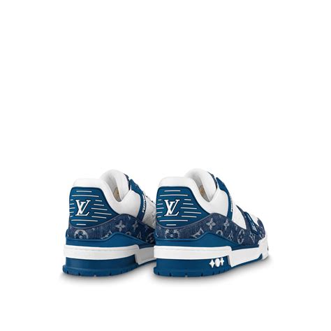 navy lv trainers|lv trainers louis vuitton.